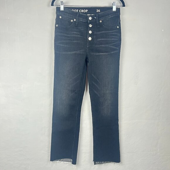 J. Crew Denim - 2/$30 J Crew 9 in Billie Demi Boot Crop Black High Waist Jeans 26